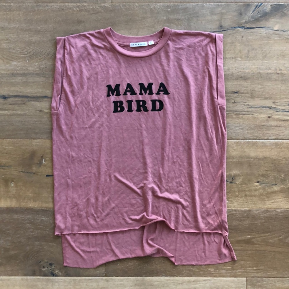 NWOT The Bee & The Fox Mama Bird Muscle Tank